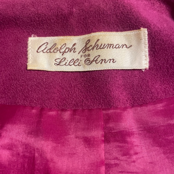 ♥️Vintage Adolph Schuman for Lilli Ann UltraSuede Womens Blazer Jacket suede - Picture 4 of 11